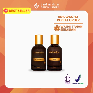 Andinskin Parfum Twinpack Isi 2 pcs EDP 30ml Parfume Wanita Wangi dan Tahan Lama Halal BPOM Original