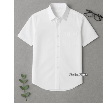 Kemeja Polos Pria Lengan Pendek Baju Kerja Slim Fit Formal Cowok