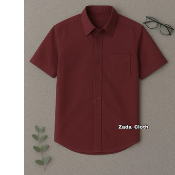 Kemeja Polos Pria Lengan Pendek Baju Kerja Slim Fit Formal Cowok