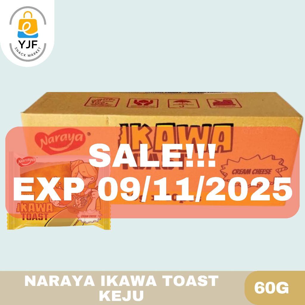 Jual Naraya Ikawa Toast KARTON 40 PCS / Roti Panggang Cream Cheese ...