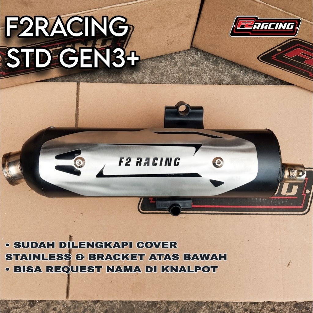 Jual KNALPOT F2RACING STD GEN3+ untuk HONDA BEAT SCOOPY GENIO SPACY ...