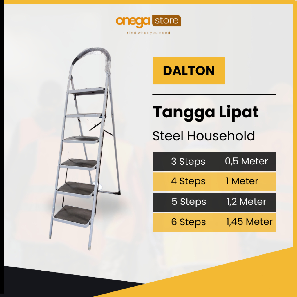 Product image Dalton Tangga Lipat Steel Household Ladder 3 Steps, 4 Steps, 5 Steps, 6 Steps