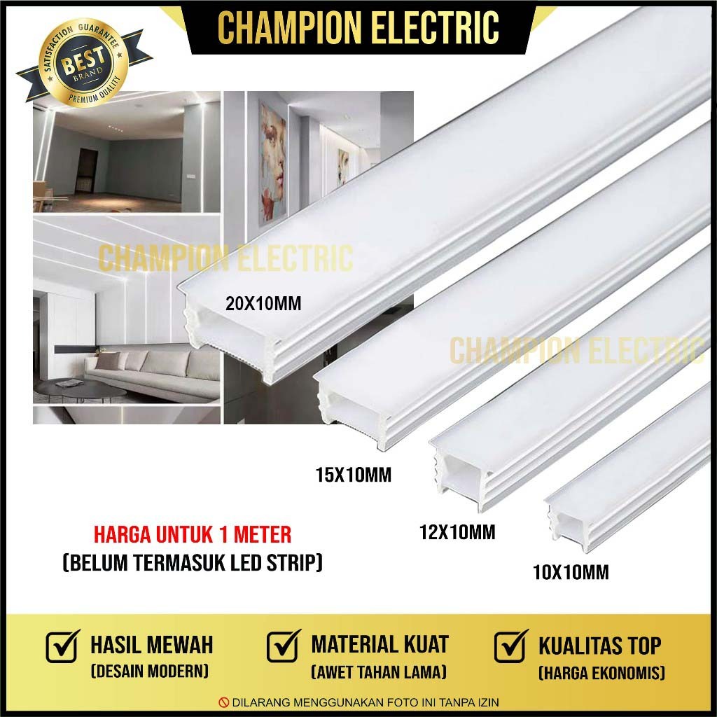 Jual Housing LED Strip Flexible Cover Strip LED Silicon Susu | Shopee ...