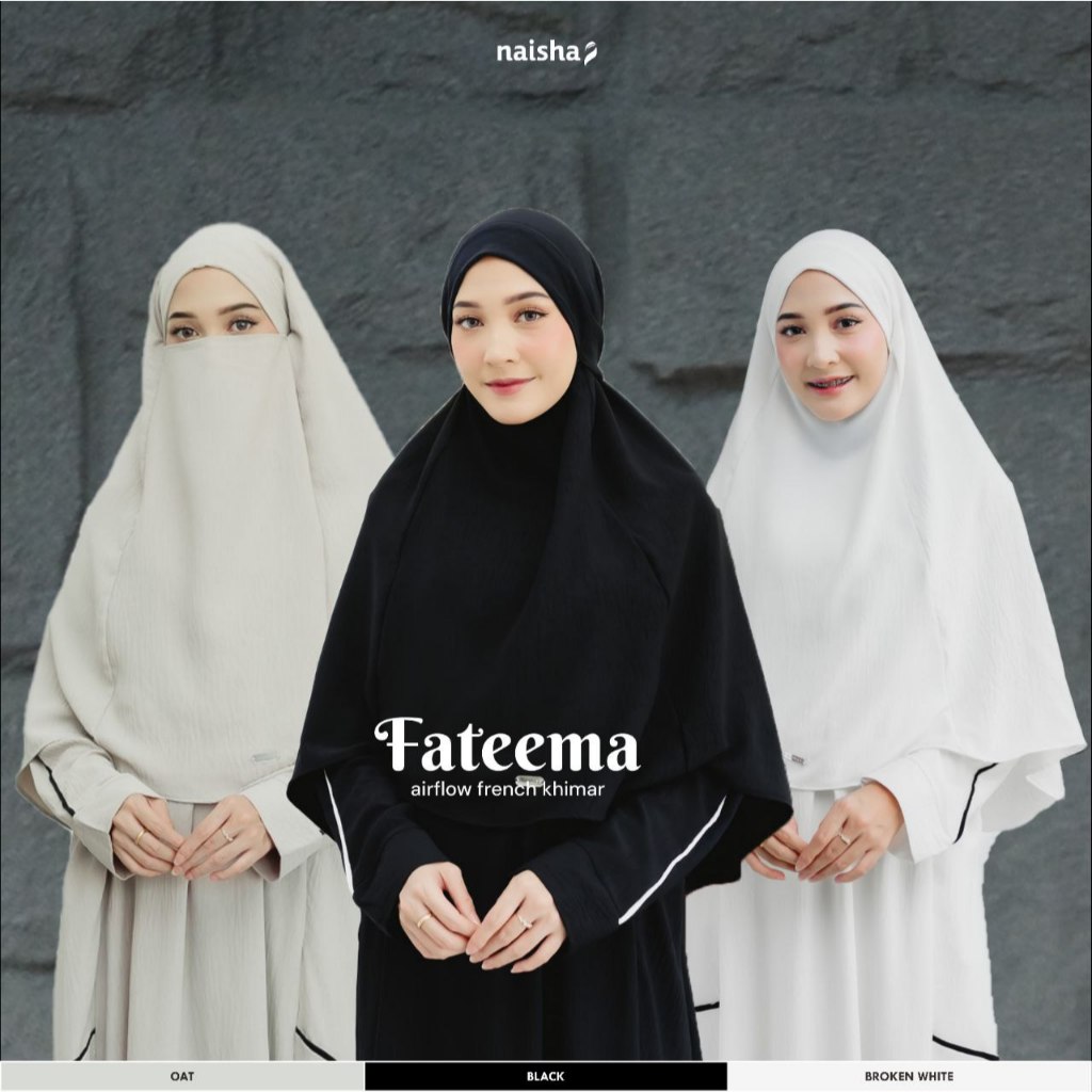 Jual Hasnahijab.CO - Fateema Airflow French Khimar Instan / Hijab Umroh ...