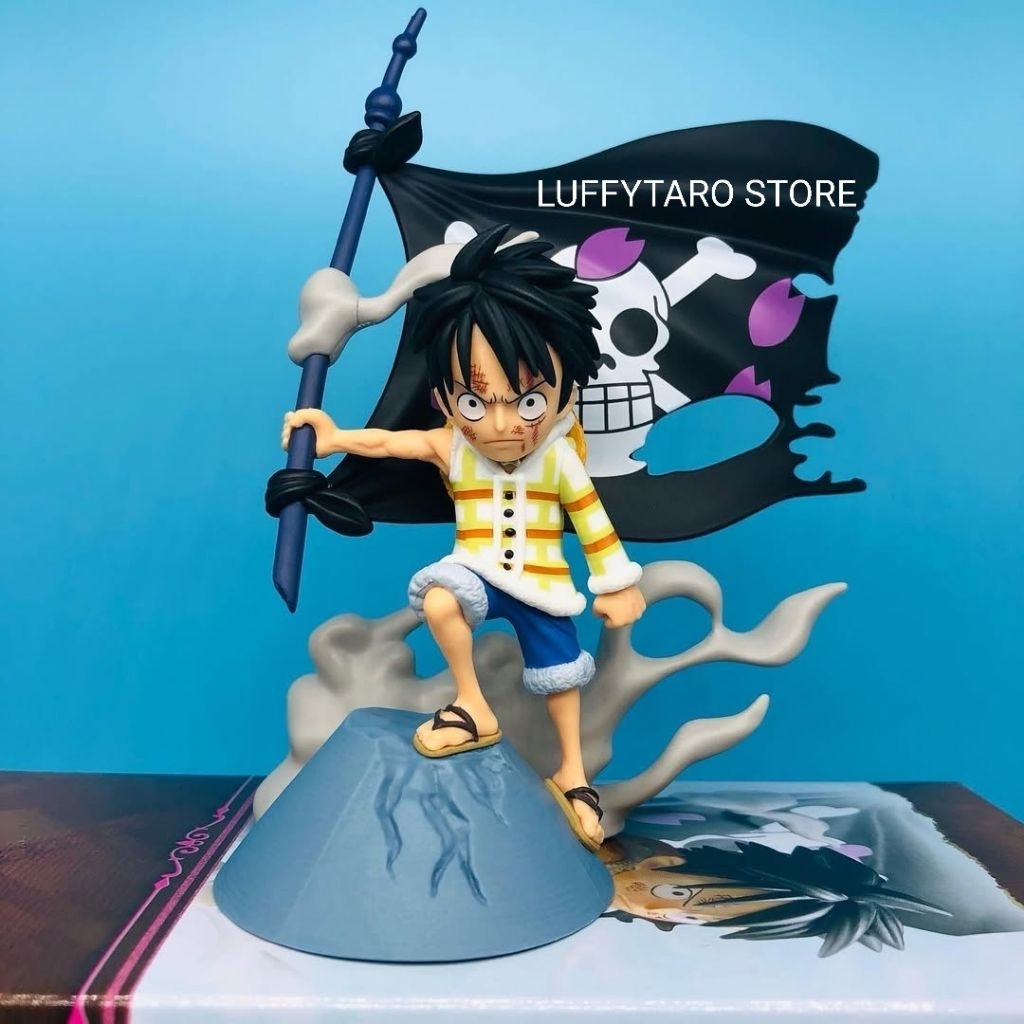 Jual Mini Figure Luffy One Piece Flag Stories Wcf | Shopee Indonesia