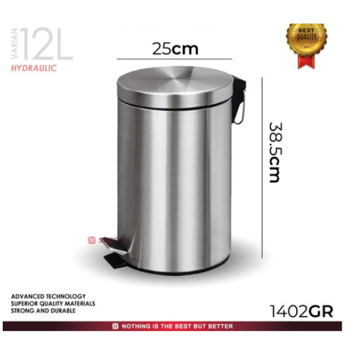 Jual SUBRON Tempat tong sampah 8 liter Variasi Hidrolik Mekanik injak ...
