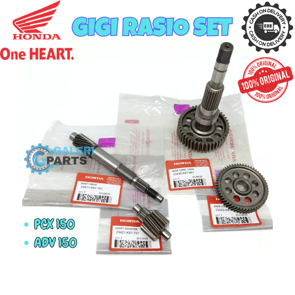 Jual ORIGINAL PAKET GEAR GIGI RASIO GARDAN CVT ASSY SET KOMPLIT GIR AS ...