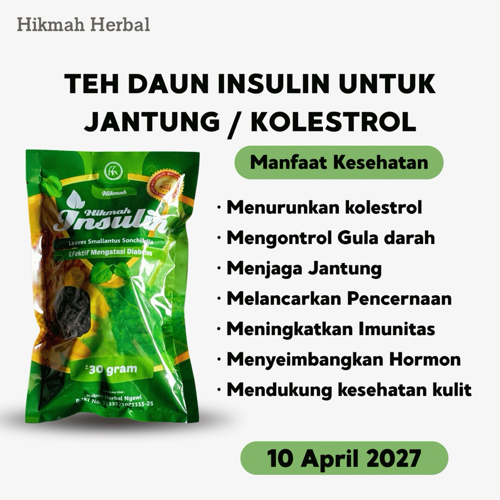 Teh Seduh Daun Insulin / Yakon Untuk Diabetes
