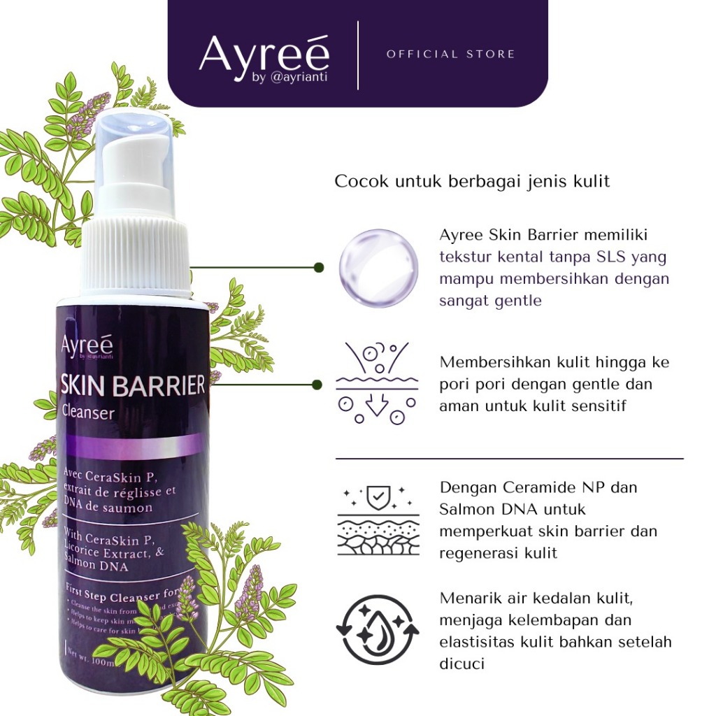 Jual Ayree Skin Barrier Cleanser | Shopee Indonesia