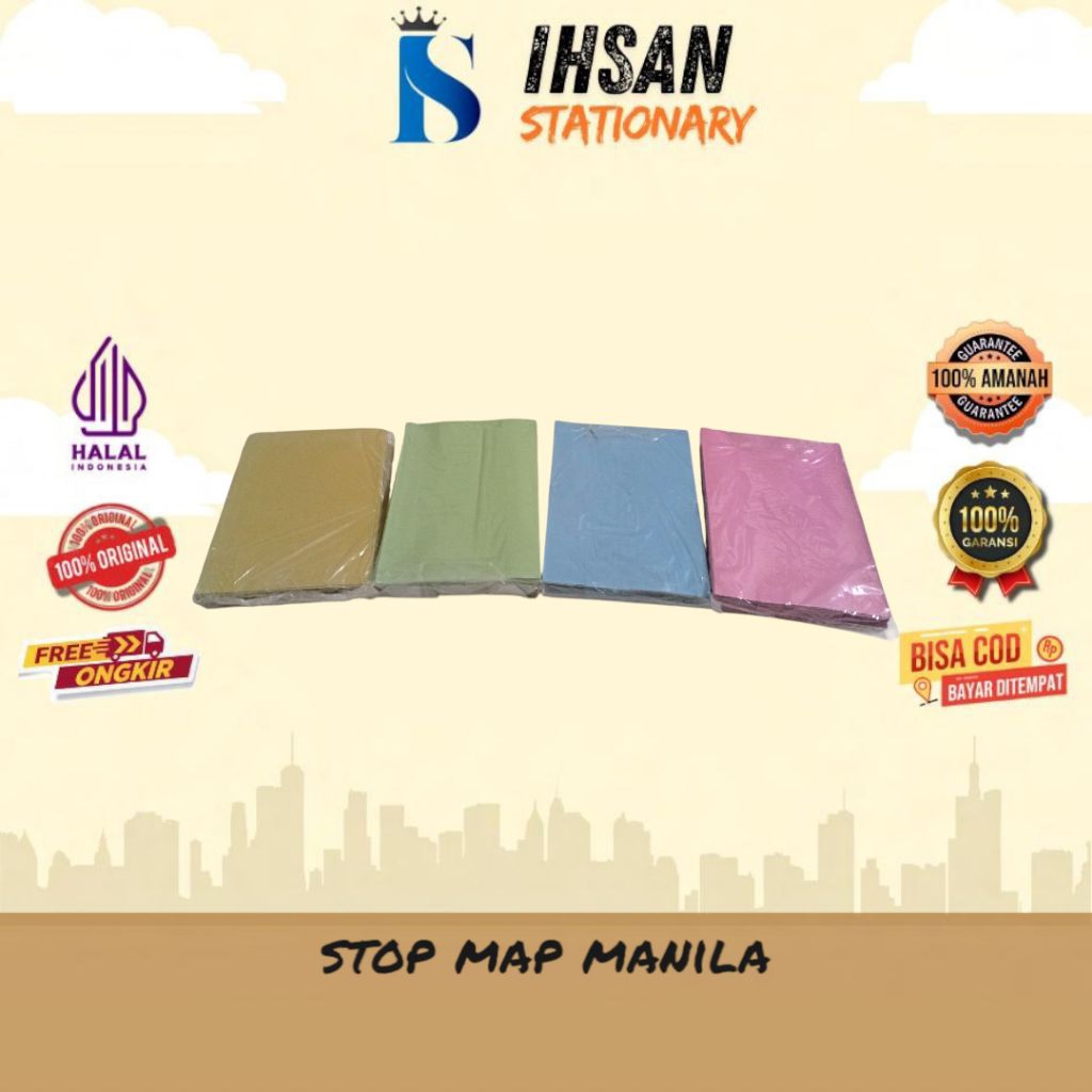 Jual Stop Map/Map Kertas Folio Isi 10 & 50 | Shopee Indonesia