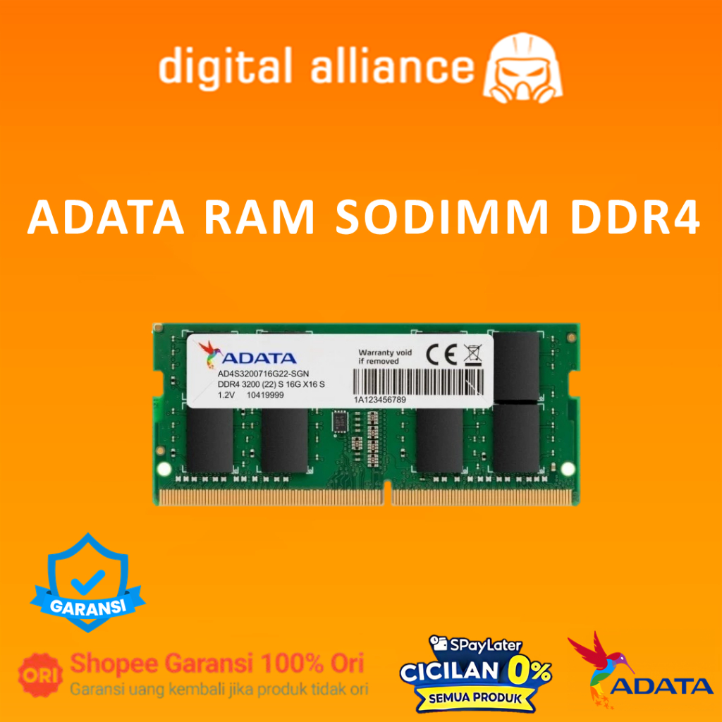 Jual ADATA RAM SODIMM DDR4 8GB/16GB/32GB PC3200 | Shopee Indonesia