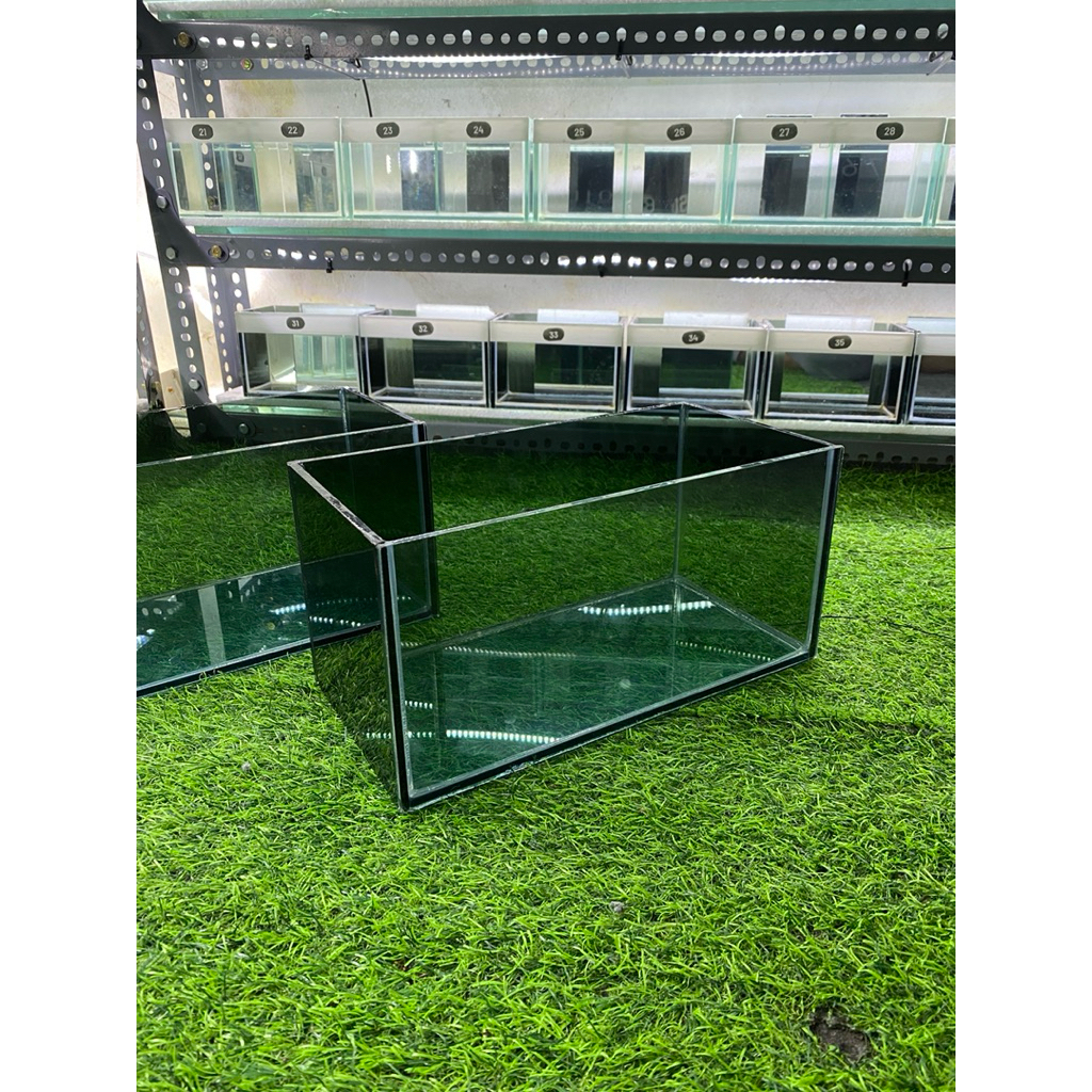 Jual Aquarium ikan Ukur 30.15.15 (P.L.T) kaca riben depan bening 5mm ...