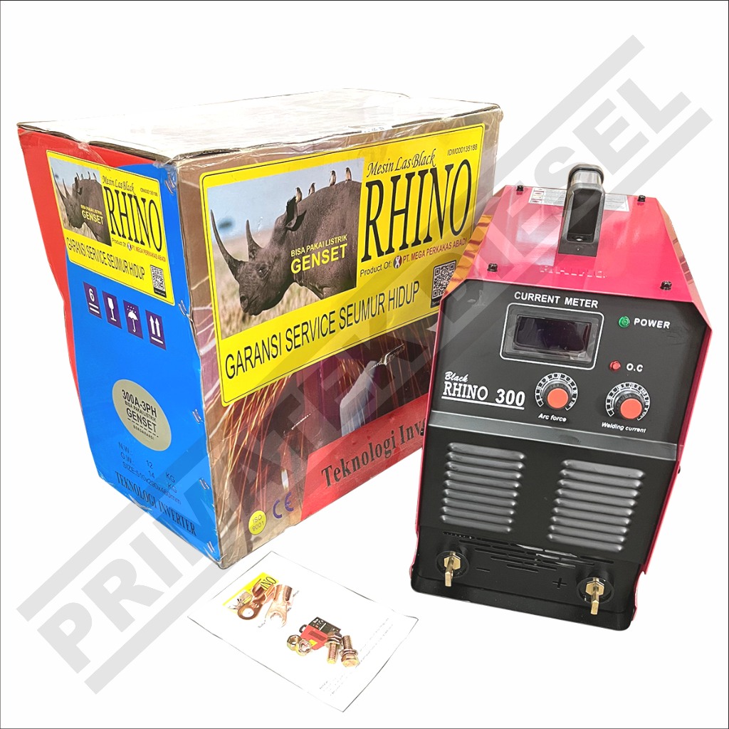 Jual Mesin Las MMA 300 A RHINO 3Phase / Mesin Las Listrik Trafo MMA300A ...