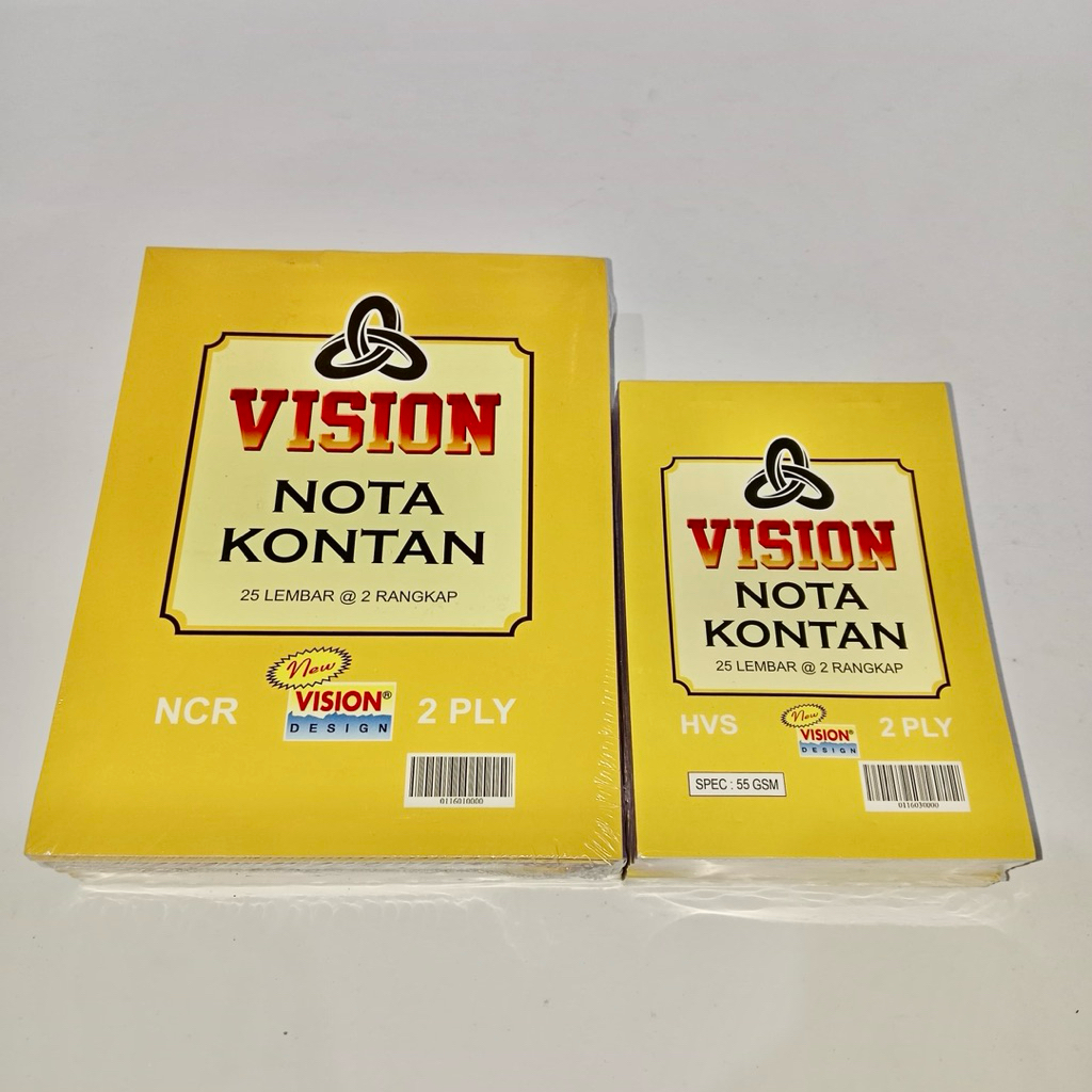 Jual Nota 1 2 3 ply Vision Besar dan Kecil 1 pak isi 10 pcs | Shopee ...