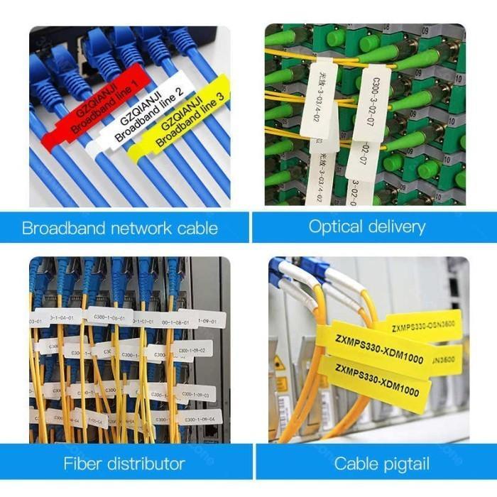 Jual Stiker Label Kabel Jaringan/LAN/Fiber Optic/Listrik Anti Air Cable ...