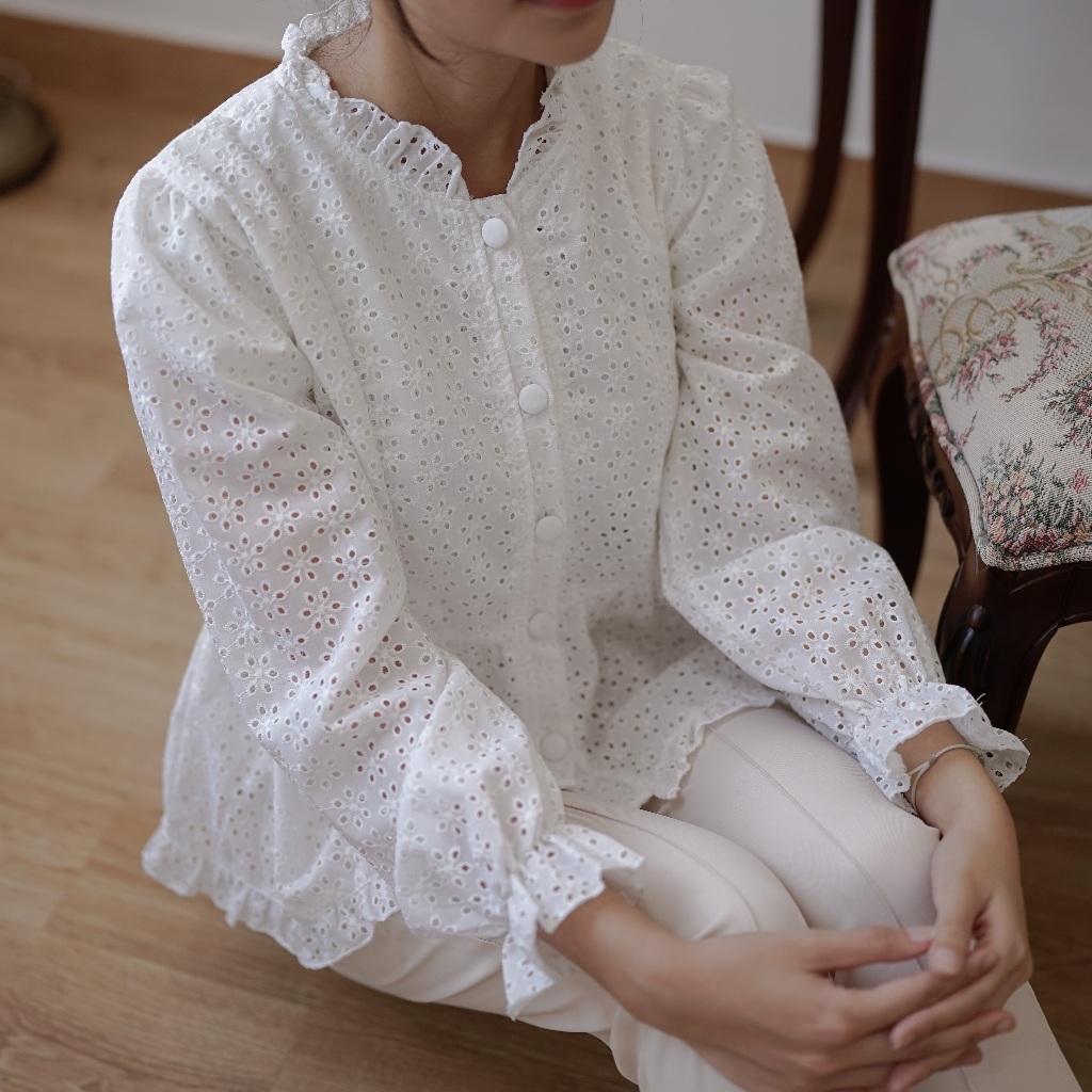 Madebyhara - Yoobin blouse katun bordir korean style