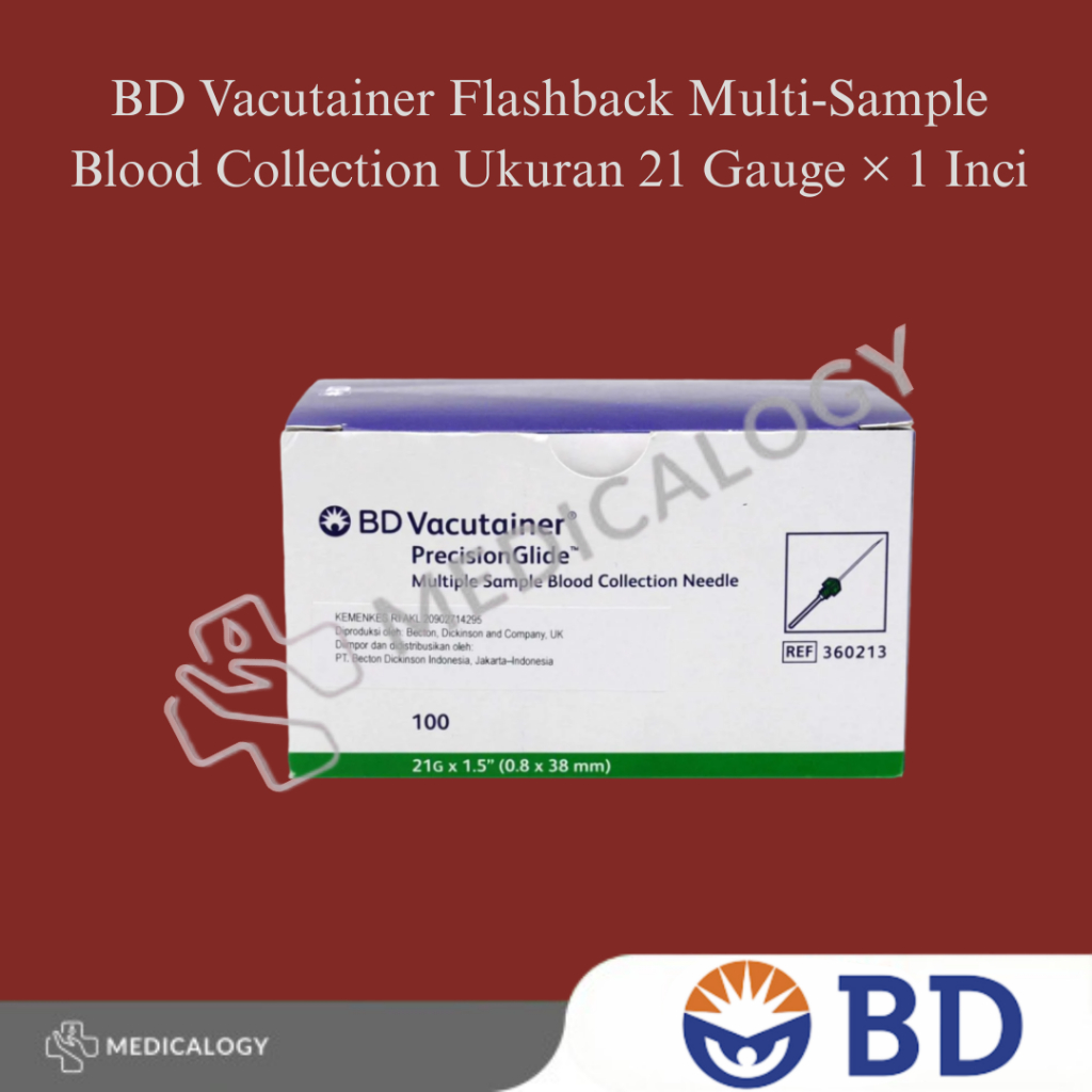 Jual BD Vacutainer Flashback Multi-Sample Blood Collection Ukuran 21 ...
