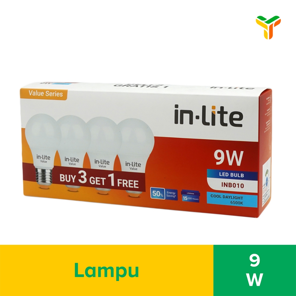 Jual Lampu In Lite Value Cool Day Light Paket 9 Watt | Shopee Indonesia