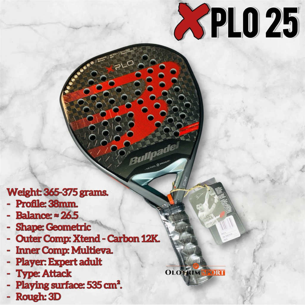 Jual BULLPADEL XPLO 25 XPLO25 Racket Bull Padel Raket ORIGINAL | Shopee ...