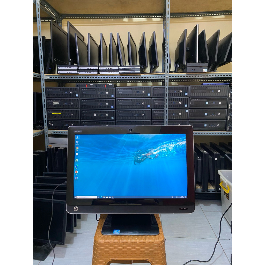 Jual All in one hp omni 220 pc Core i3 2120 Ram 4Gb ssd 120GB/wifi ...