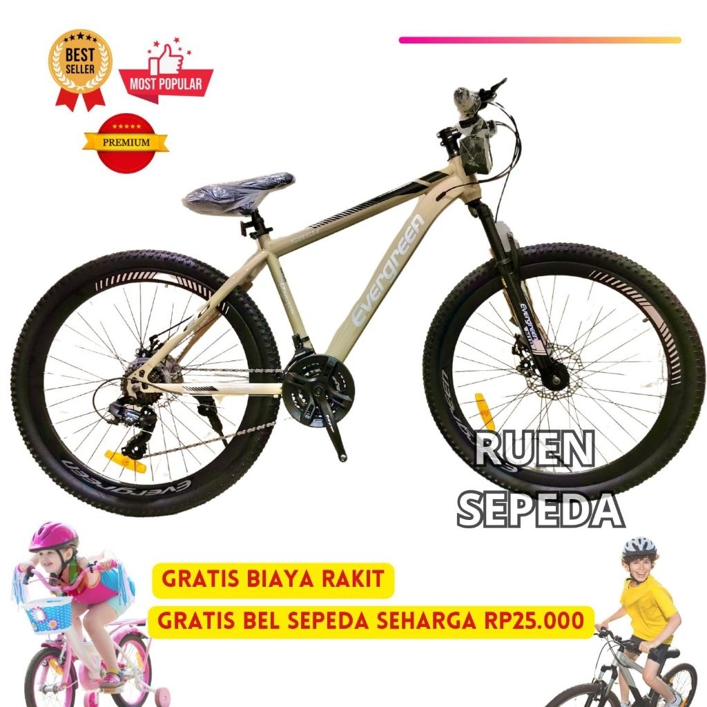 Jual Sepeda MTB Evergreen Ranger 27.5 26 Inch 21 Speed | Shopee Indonesia