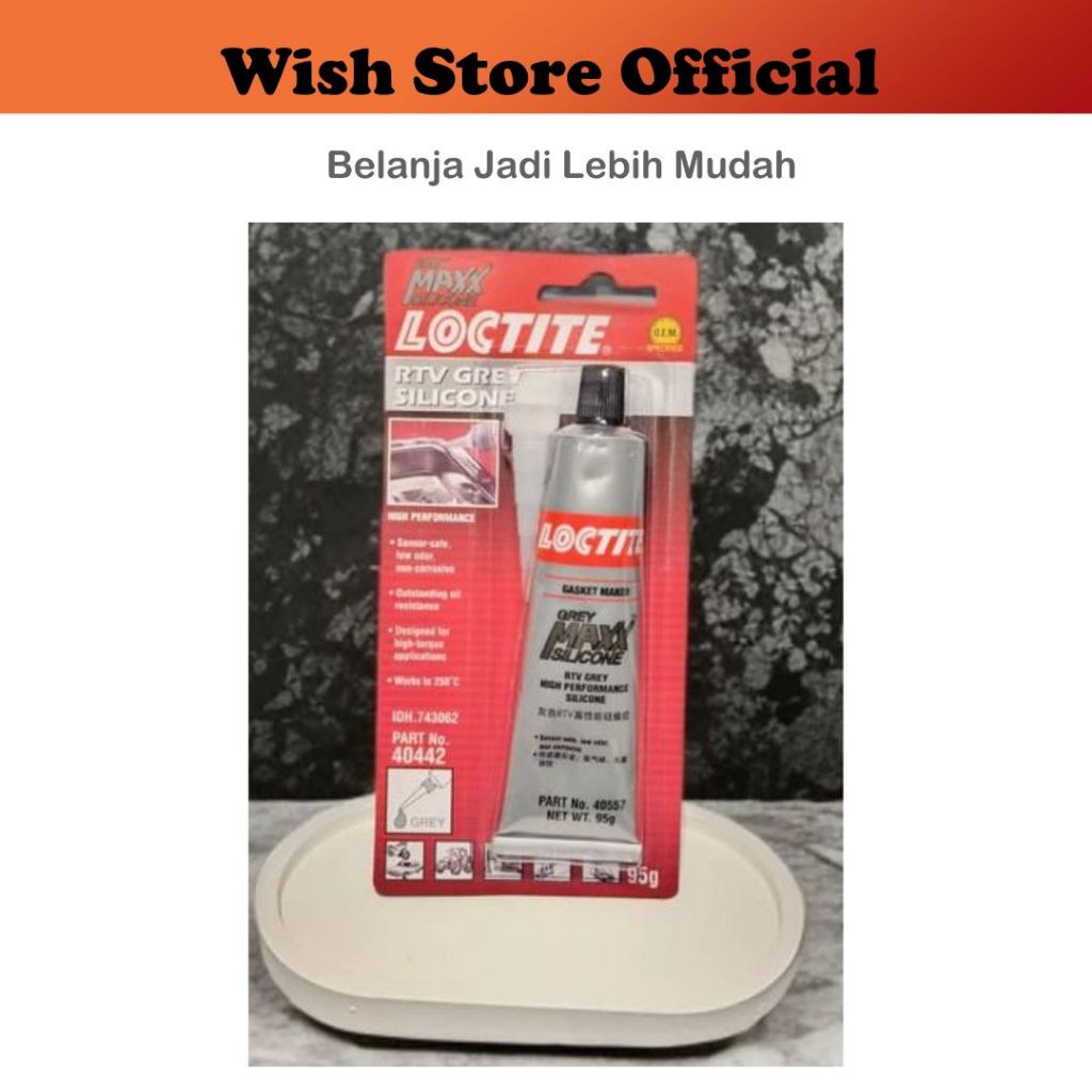 Jual [PCS] Lem Gasket Mesin RTV Grey Maxx Silicone / Silikon Loctite ...