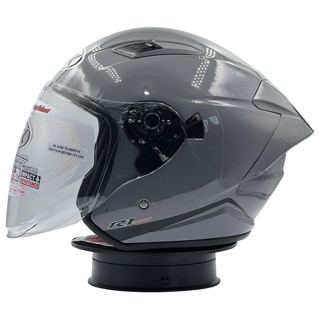 Jual Helm Half Face Double Visor NHK R1 Max SE Solid Dim Grey | Shopee ...