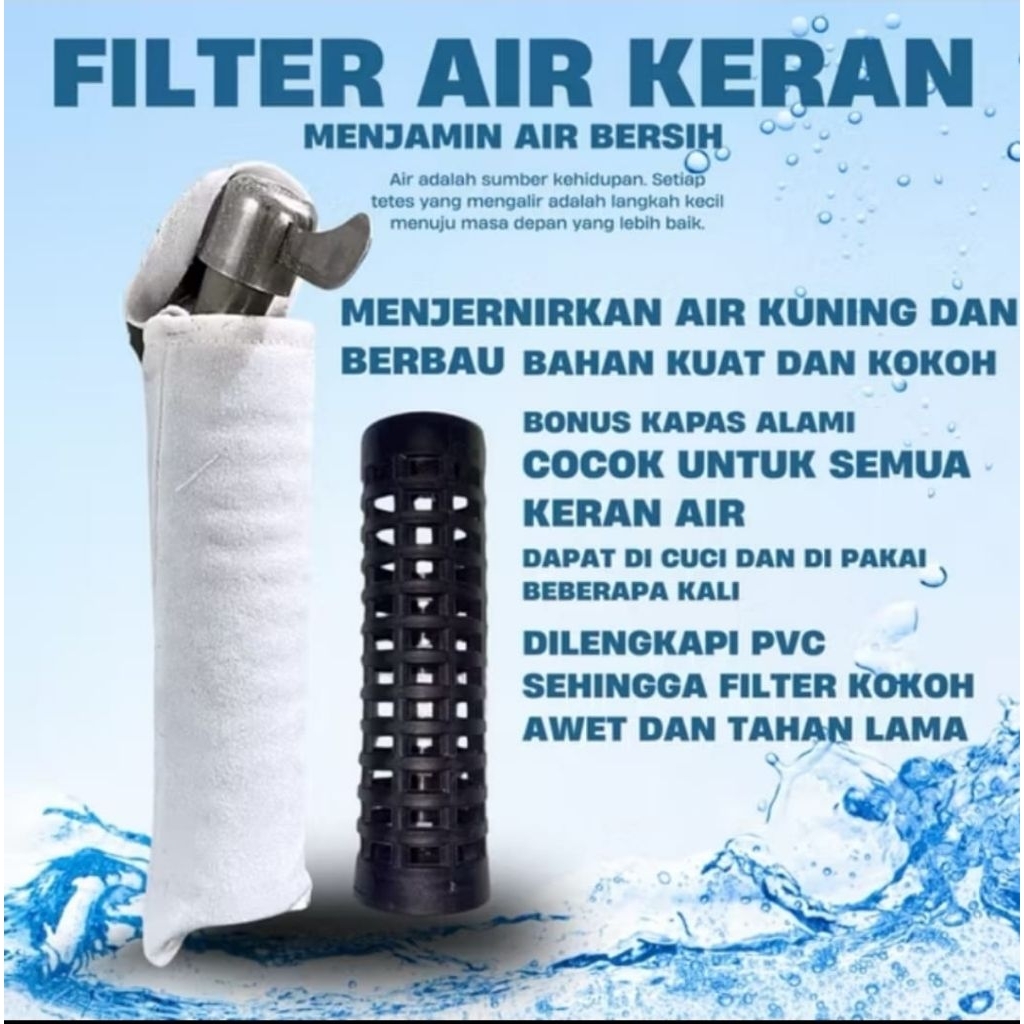 Jual FILTER AIR KERAN + KAPAS/ FILTER KAIN / FILTER PENYARING AIR KOTOR ...