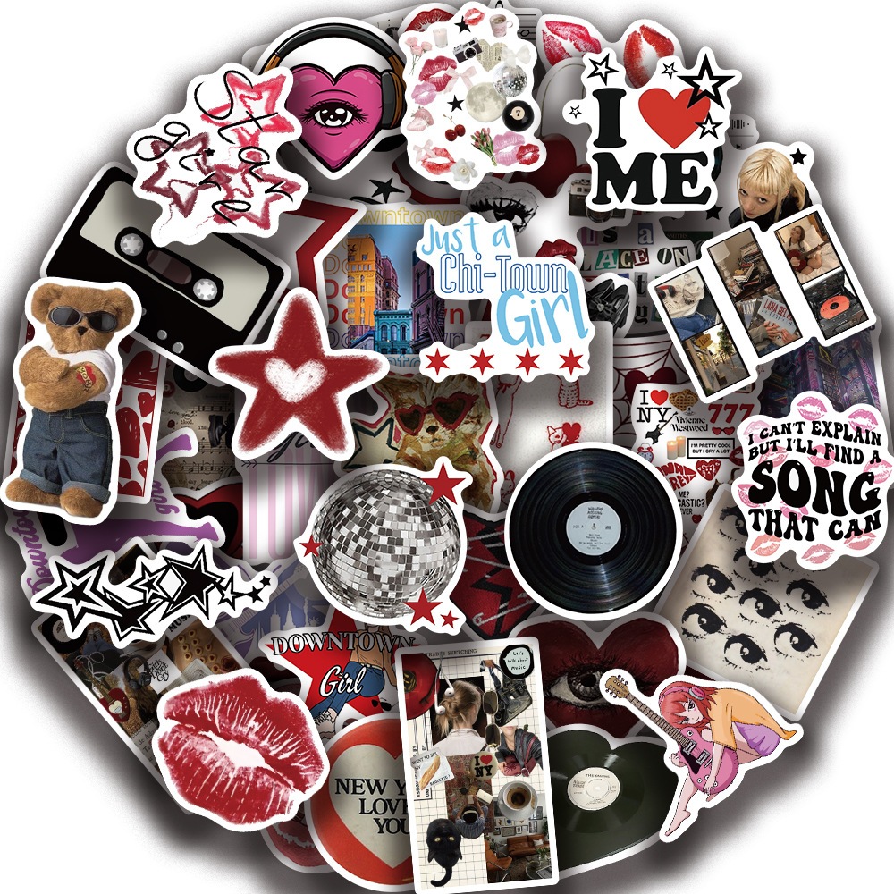 Jual 50PCS New Gaya INS Y2K Stiker lucu Retro Stiker Anti Air Stikers ...