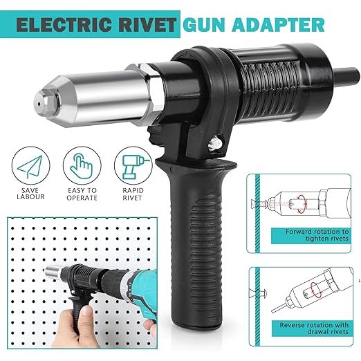 Jual Tang Rivet Bor Listrik Konverter Paku Elektrik Besi Hitam Gun ...