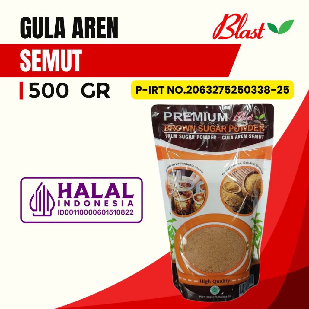 Jual Gula Aren Semut Bubuk Premium Brown Sugar Powder 500g | Shopee ...