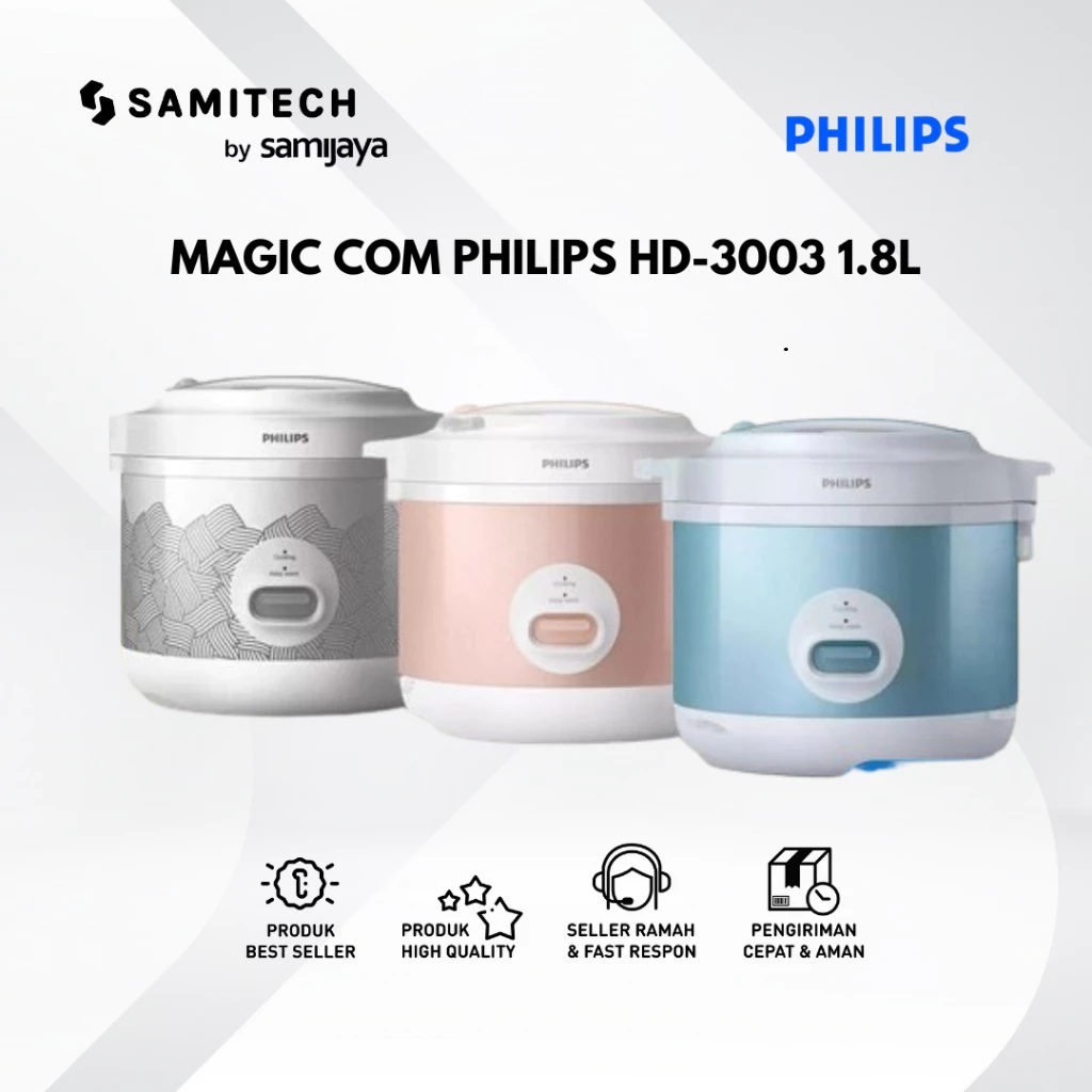 Jual MAGIC COM RICE COOKER PHILIPS HD-3003 HD 3003 1.8L BERGARANSI ...