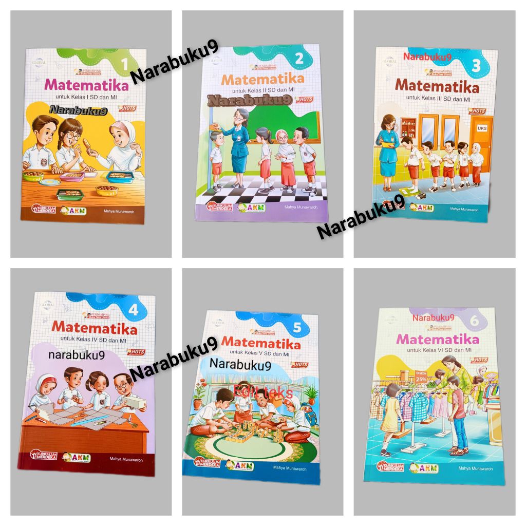 Jual Matematika kelas 1 2 3 4 5 6 SD Kurikulum Merdeka R1 Global TS ...