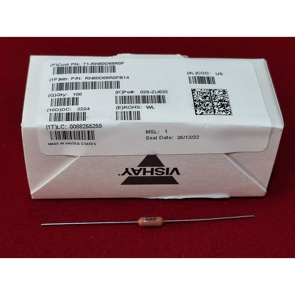 Jual Vishay Dale RN60 Metal Film Resistor 10R / 22R / 39R / 47.5R 47R5 ...