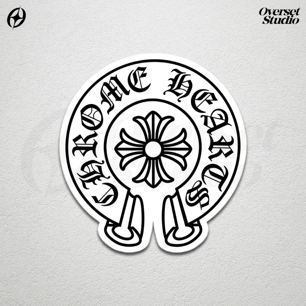 Jual (GRATIS ONGKIR & COD) Sticker Chrome Hearts Logo / Sticker Brand ...
