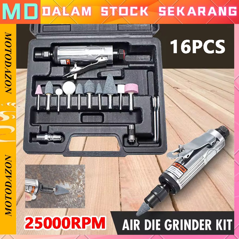 Jual Stok Tersedia - Air Die Grinder Kit 1/4 Inch Collet 3-6mm Mesin ...