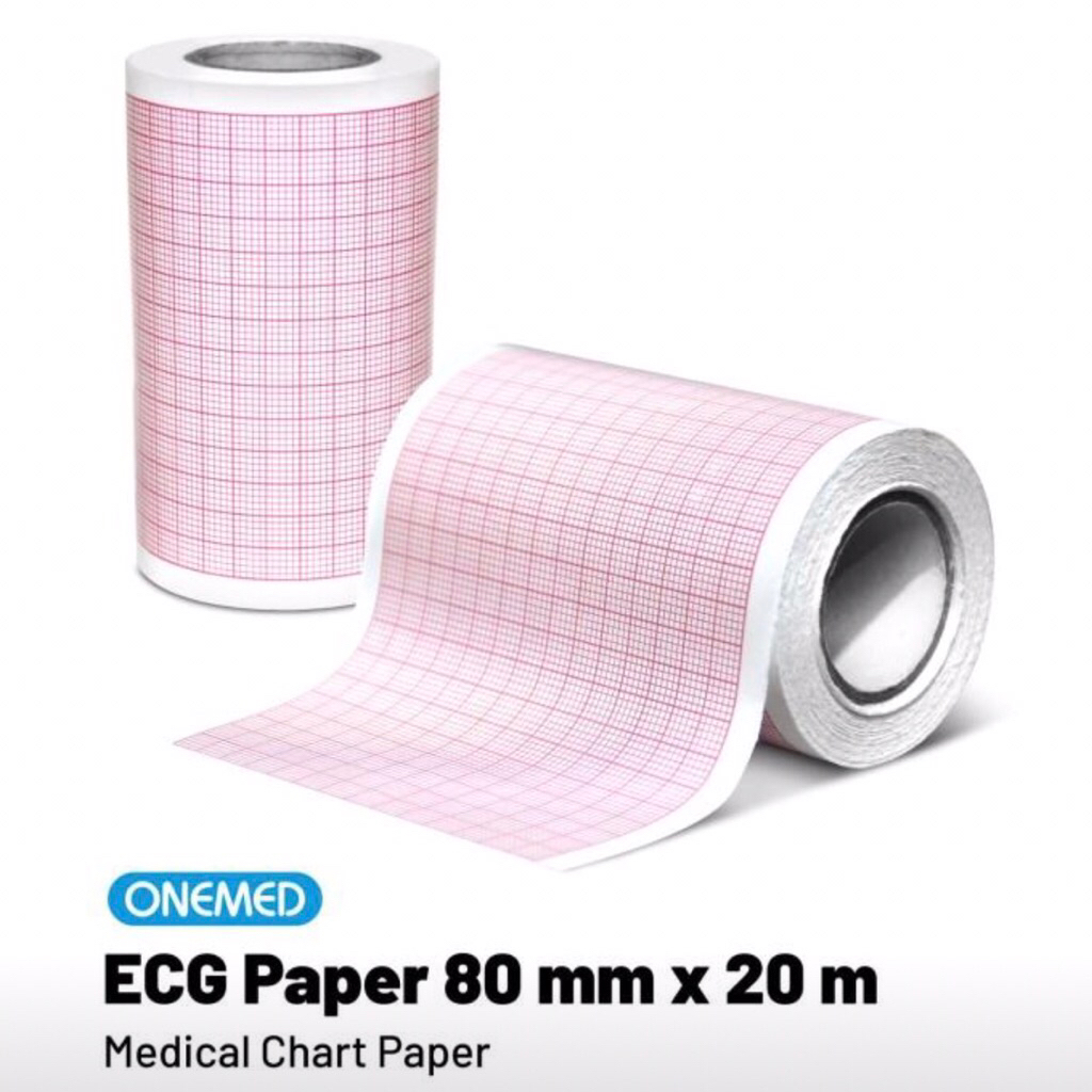 Jual ECG PAPER KERTAS EKG ROLL 80 MM x 20 M - KERTAS EKG MINDRAY R3 ...