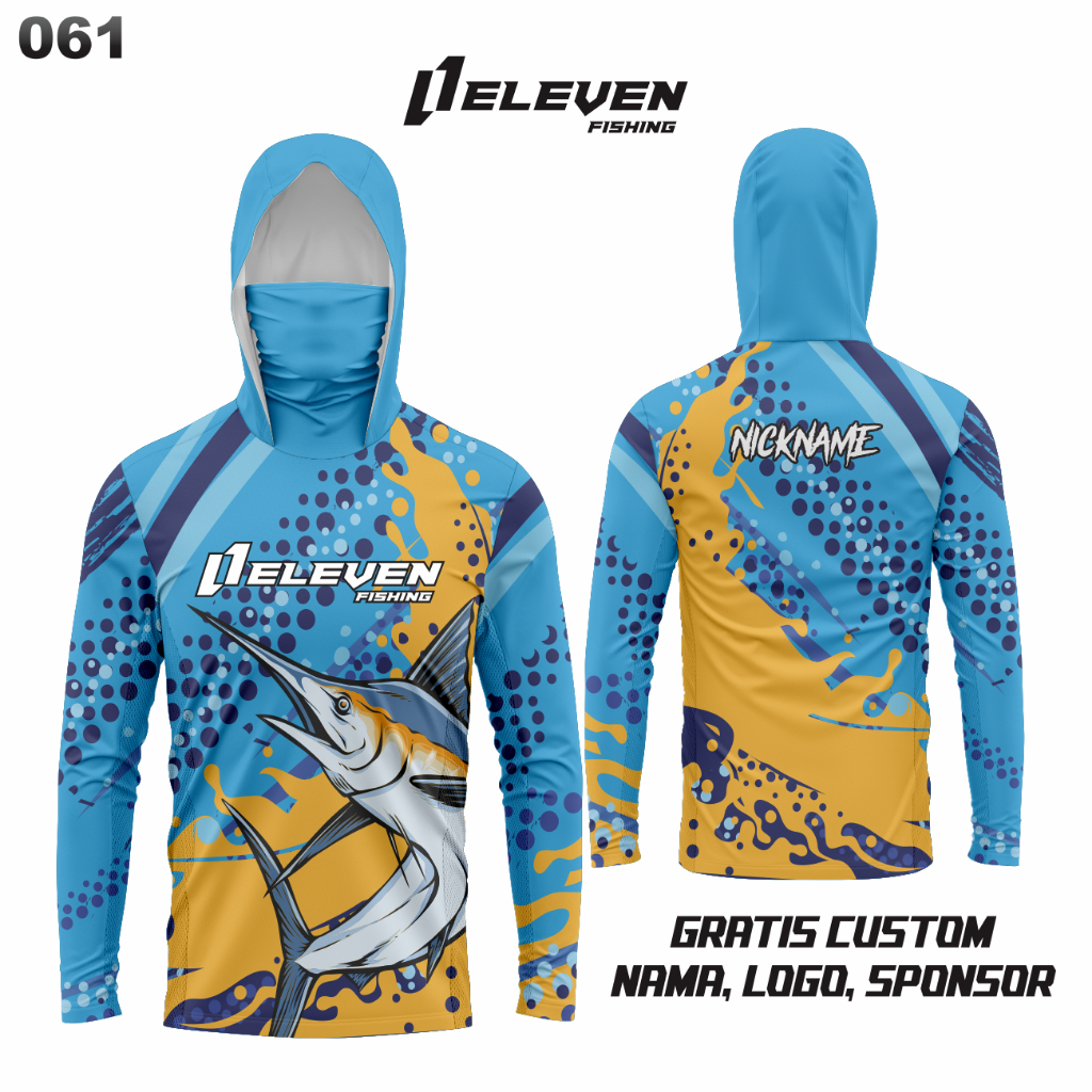 Jual Jersey Mancing Full Printing Bisa Custom Nama 061 | Shopee Indonesia