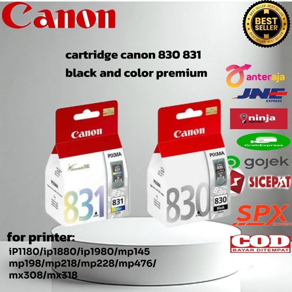 Jual Cartridge canon 830 black +831 color premium | Shopee Indonesia