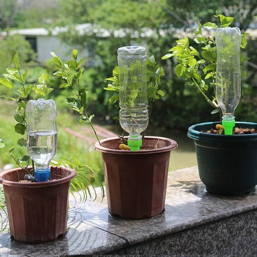 Jual Alat Siram Tanaman Otomatis Isi 10PCS Irigasi Kebun Tetes Drip Pot ...
