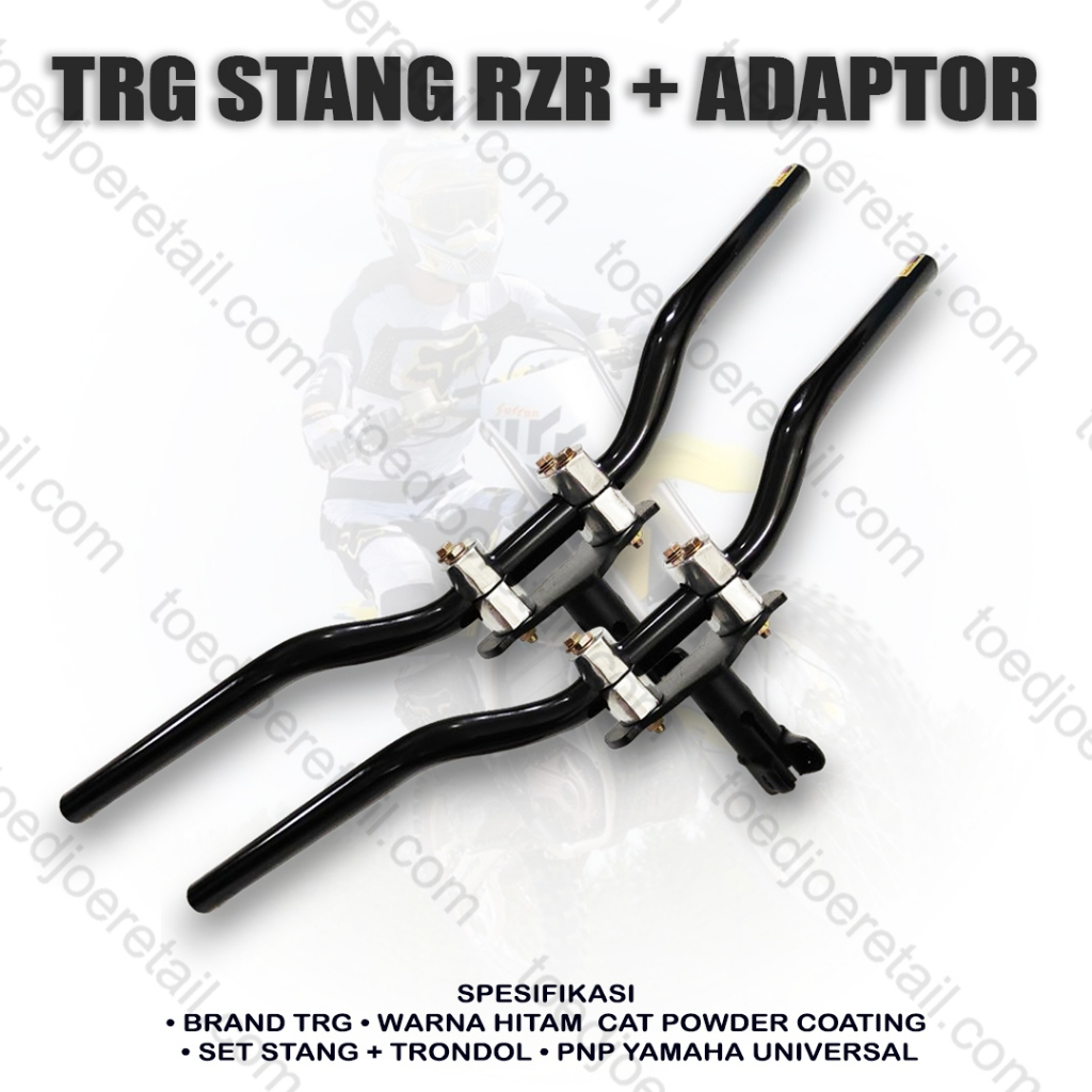 Jual Paket stang rzr plus dudukan stang racing road race universal ...