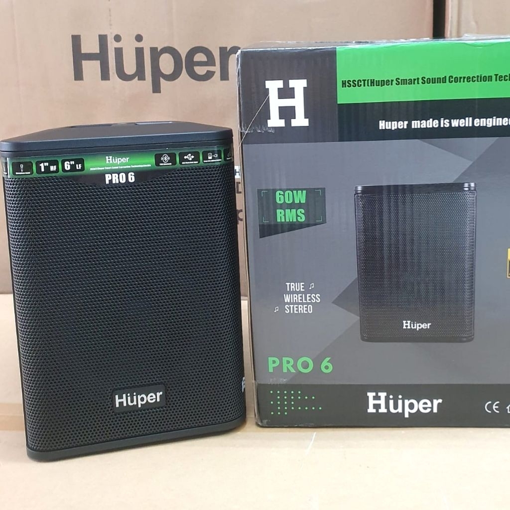 Jual speaker portable wireless HUPER PRO 6 ORIGINAL | Shopee Indonesia