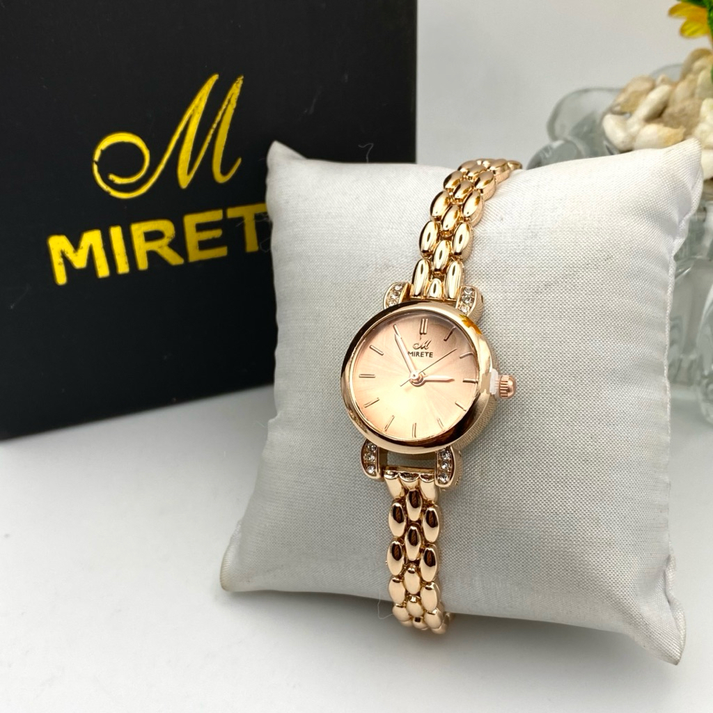 Jual Mirete R274 Jam Tangan Wanita Analog Rantai Mewah Elegant Bahan ...