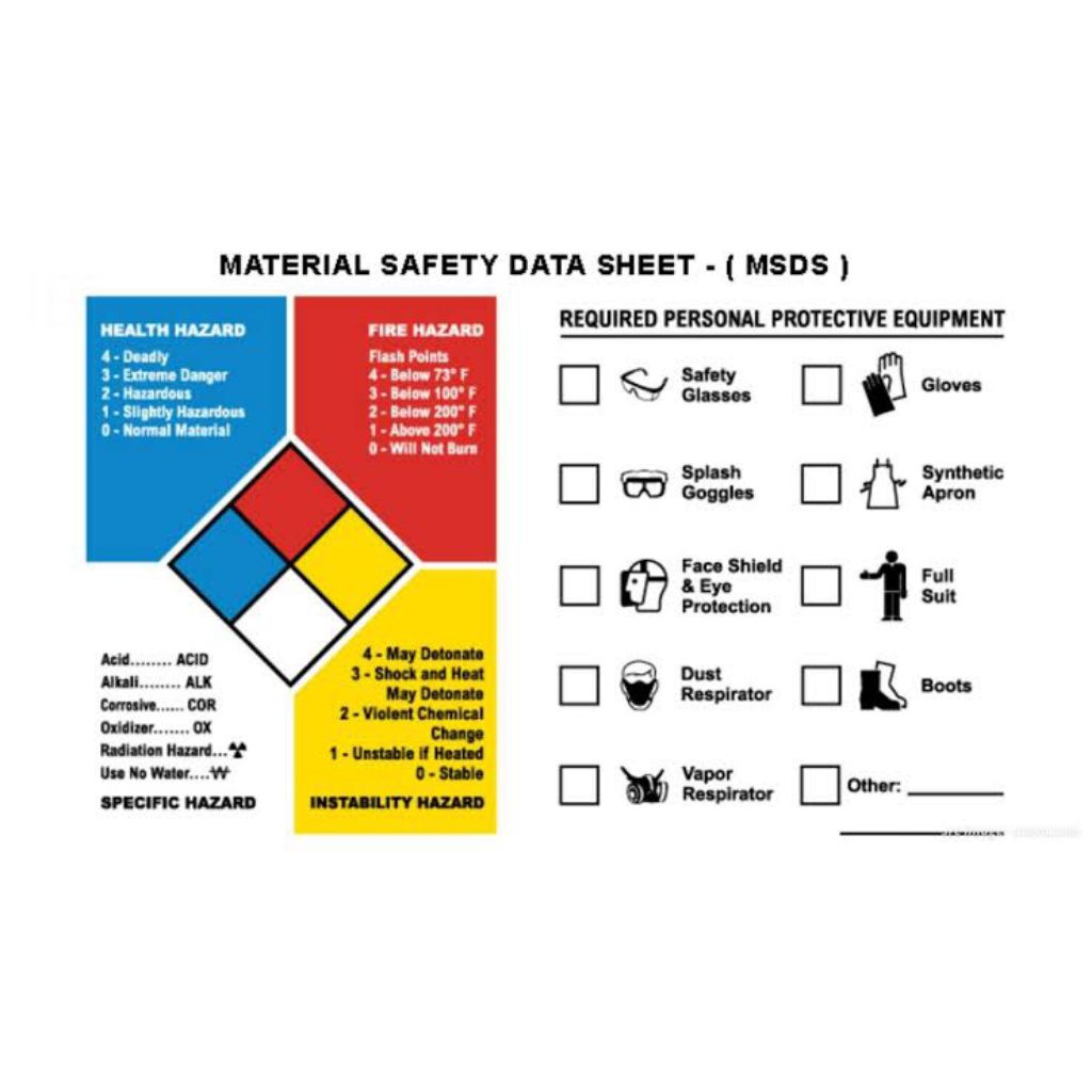 Jual Jasa Pembuatan MSDS Material Safety Data Sheet untuk Ekspor Export ...