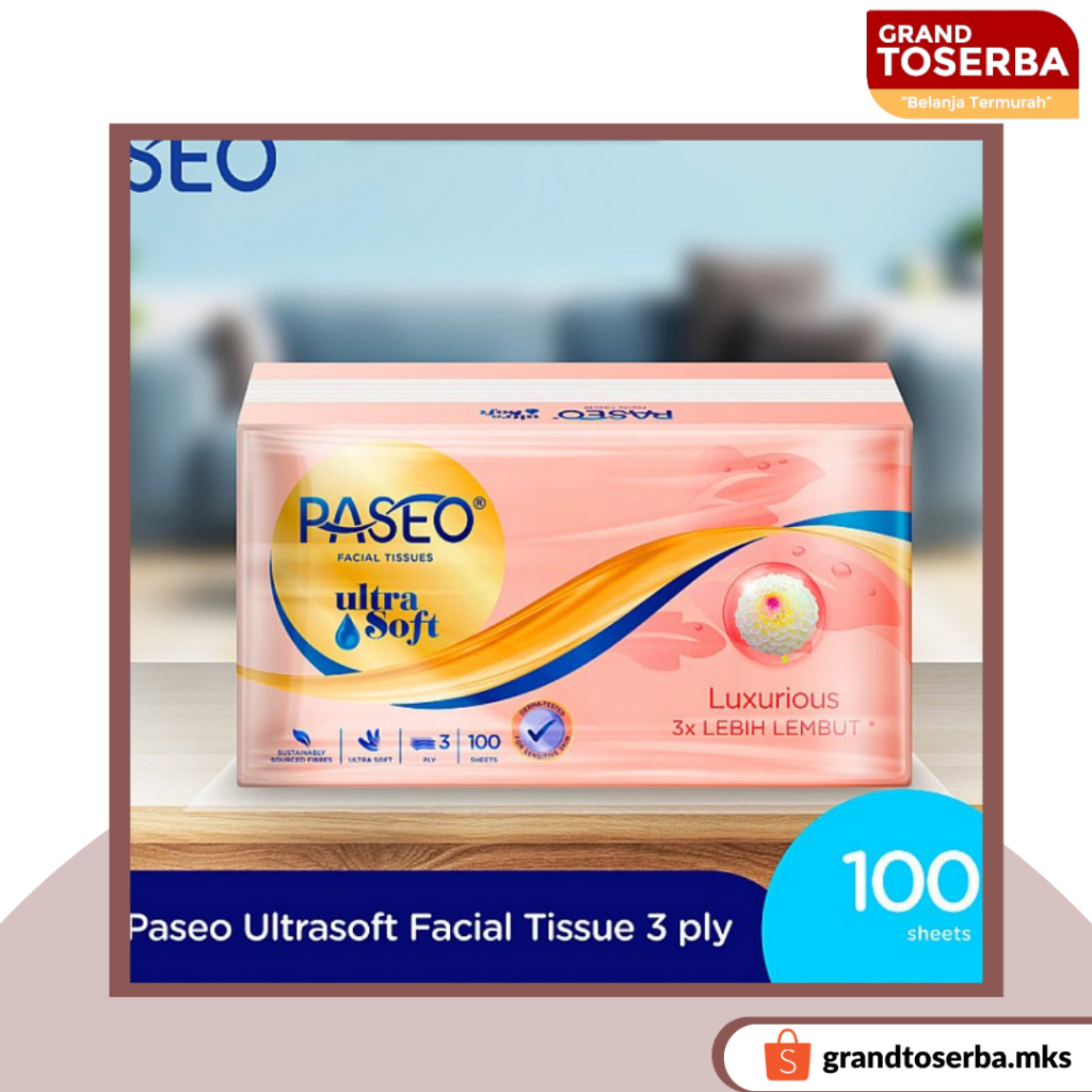 Jual Paseo Facial Tissue Ultra Soft 3 Ply - 100s dan 60s | Shopee Indonesia