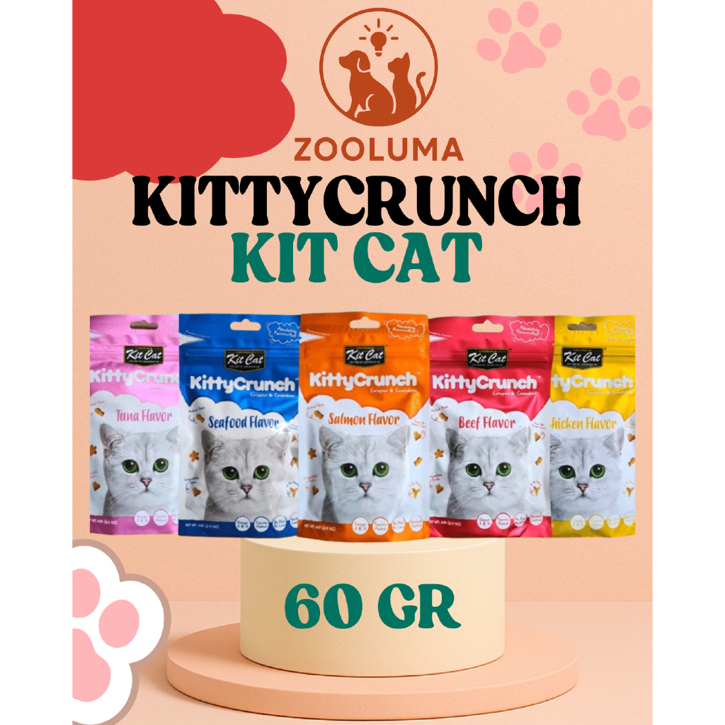 Jual KittyCrunch Kit cat 60gr Snack kucing | Shopee Indonesia