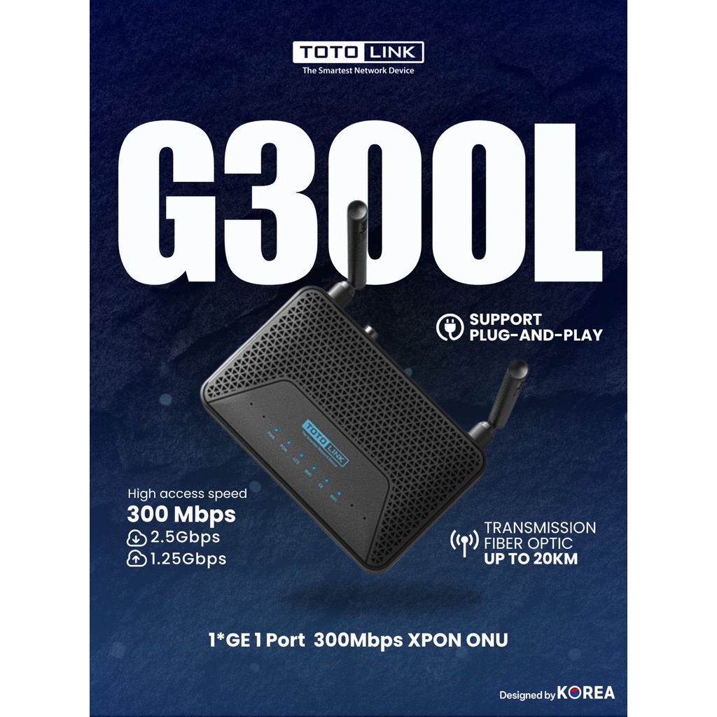 Jual TOTOLINK Xpon G300L 1 GE 1 Rj45 300Mbps garansi 3thn | Shopee ...