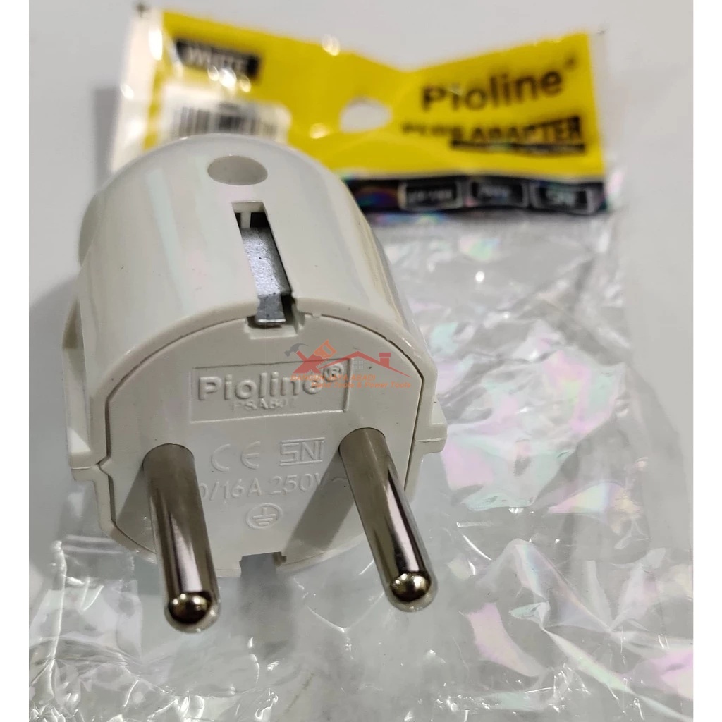 Jual Steker Arde Bulat Plug Adapter Colokan Listrik Kepala Bulat Putih ...