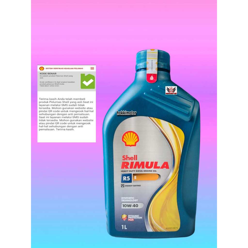 Jual Shell RIMULA R5 E 10W-40 OLI MOBIL 1 LITER ORIGINAL | Shopee Indonesia