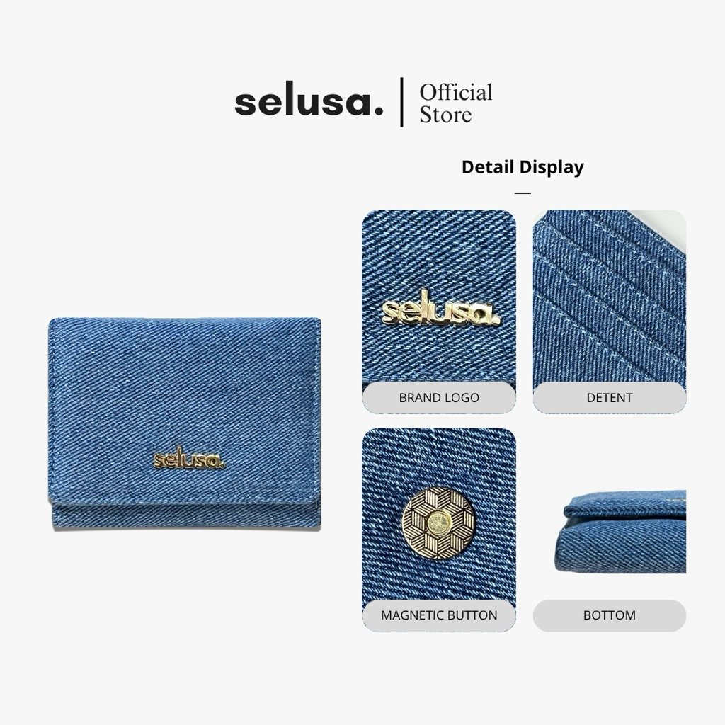 Jual SELUSA HEAVEN DENIM WALLET (Free Hardbox Exclusive) | Dompet Denim ...